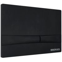 Комплект унитаза Berges Ventas Rimless с инсталляцией Novum 043344 с сиденьем Микролифт и Черной SoftTouch клавишей смыва — фото 10, Унитазы