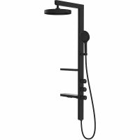 Душевая система Vincea Inspire  VSFS-3I11MB Черная матовая — фото 1, Душевые стойки