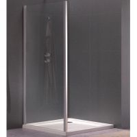 Душевая стенка Koller Pool Aqua Line 90 S90C профиль Хром стекло прозрачное — фото 1, Боковые стенки