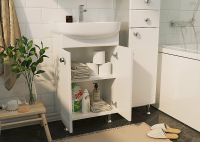 Тумба под раковину 1MarKa Story 45Н У99313 Белый глянец — фото 4, Тумбы под раковину