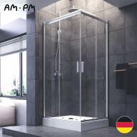 Товар: Душевой уголок AM.PM Gem 100х80 W90G-404-100280-MT профиль Хром матовый стекло прозрачное - фото 11 Душевой уголок AM.PM Gem 100х80 W90G-404-100280-MT профиль Хром матовый стекло прозрачное — фото 11, Душевые уголки