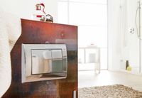 Клавиша смыва Tece Planus 9240310 для унитаза Нержавеющая сталь Сатин — фото 2, Комплектующие для душевого оборудования