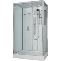 Душевая кабина Niagara Premium 120x80 NG-6012-01GQL с гидромассажем — фото 1, Душевые кабины