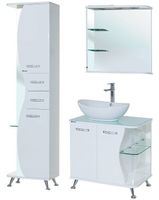 Зеркало Bellezza Рио 70 L 4613611062013 с подсветкой Белое — фото 3, Зеркала в ванную комнату