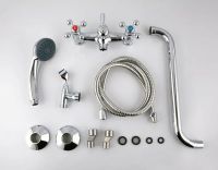 Смеситель для ванны Frap H19 F2619 универсальный Хром — фото 5, Смеситель для ванны