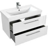 Товар: Тумба под раковину Cersanit Lara 80 64137 подвесная Белая - фото 7 Тумба под раковину Cersanit Lara 80 64137 подвесная Белая — фото 7, Мебель для ванной