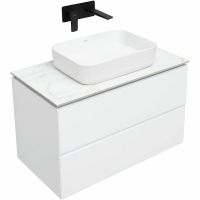 Товар: Тумба под раковину Allen Brau Infinity 85 1.21001.WM подвесная Белая матовая - фото 9 Тумба под раковину Allen Brau Infinity 85 1.21001.WM подвесная Белая матовая — фото 9, Мебель для ванной