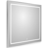 Зеркало BelBagno Kraft 90 SPC-KRAFT-900-800-LED-TCH-WARM с подсветкой Сатин с сенсорным выключателем и подогревом — фото 2, Зеркала в ванную комнату