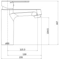 Смеситель для раковины Orange OneLife P07-021cr Хром — фото 6, Смесители для раковины