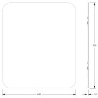 Товар: Зеркало Evoform Colora 70х60 BY 0436 с окантовкой - Черный цвет - фото 5 Зеркало Evoform Colora 70х60 BY 0436 с окантовкой - Черный цвет — фото 5, Мебель для ванной