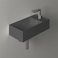 Раковина Simas Agile 50 R AG50 antracite matt*1 Антрацит матовая арт-AG50antracitematt*1 — фото 2, Мини-раковины