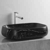 Раковина-чаша Ceruttispa 57 CR0086 MMB2 СТ9547 Черный матовый мрамор — фото 6, Раковины накладные