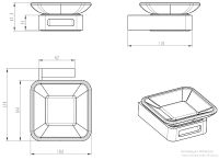 Мыльница Boheme Q 10943-MW Белая  матовая — фото 2, Мыльницы