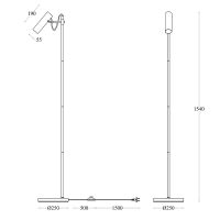 Товар: Торшер Maytoni Modern Bansky MOD129FL-01W Белый - фото 3 Торшер Maytoni Modern Bansky MOD129FL-01W Белый — фото 3, Торшеры