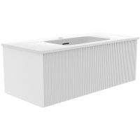 Товар: Тумба под раковину La Fenice Terra 100 FNC-01-TER-B-100 подвесная Белая матовая - фото 1 Тумба под раковину La Fenice Terra 100 FNC-01-TER-B-100 подвесная Белая матовая — фото 1, Мебель для ванной