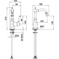Товар: Смеситель для биде Migliore Dallas 18605 Золото - фото 3 Смеситель для биде Migliore Dallas 18605 Золото — фото 3, Смесители