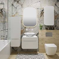 Товар: Тумба под раковину Runo Ницца 60 00-00002122 Белая - фото 4 Тумба под раковину Runo Ницца 60 00-00002122 Белая — фото 4, Тумбы под раковину