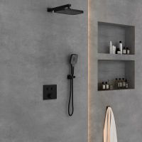 Душевая система Vincea VSFW-4211MB Черная матовая — фото 2, Встраиваемые душевые комплекты