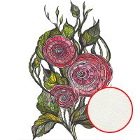 Фреска Ortograf Цветы 20903 Фактура флок FLK Флизелин (2*2,7) Белый/Разноцветный, Цветы/Абстракция — фото 1, Фрески