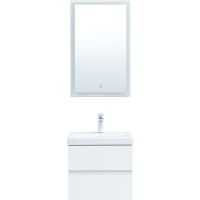 Комплект мебели для ванной Aquanet Беркли 50 306356 подвесной Белый глянец — фото 2, Комплекты мебели для ванной