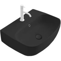 Раковина Kerasan Nolita 50 534031*1 Черная матовая — фото 1, Раковины