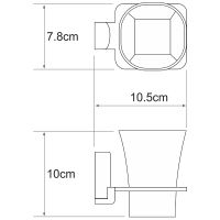 Товар: Стакан для зубных щеток WasserKRAFT Leine K-5028W Хром - фото 3 Стакан для зубных щеток WasserKRAFT Leine K-5028W Хром — фото 3, Мыльницы
