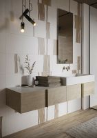 Керамическая плитка Ceramika Paradyz Bella Grys Decor Mix Rekt Mat настенная 29,8х89,8 см арт-57535 — фото 2, Керамическая плитка