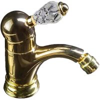 Смеситель для биде Boheme Crystal 286-CRST Золото — фото 1, Смесители