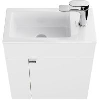 Тумба под раковину Kerama Marazzi Lato 50 LA.50\WHT подвесная Белая глянцевая — фото 4, Мебель для ванной