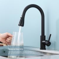 Товар: Смеситель для кухни Splenka S203.49.06 Черный матовый - фото 5 Смеситель для кухни Splenka S203.49.06 Черный матовый — фото 5, Смесители для кухни