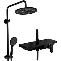 Товар: Душевая система Gappo G2495-5 Черная матовая - фото 2 Душевая система Gappo G2495-5 Черная матовая — фото 2, Душевые стойки