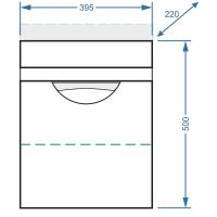 Тумба под раковину Stella Polar Норина 40 SP-00000234 подвесная Белая — фото 4, Мебель для ванной