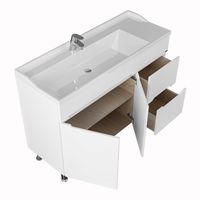 Тумба под раковину СанТа Лондон 120 224031 Белая — фото 2, Тумбы под раковину