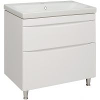 Тумба под раковину Runo Афина 80 00-00001170 Белая — фото 1, Тумбы под раковину