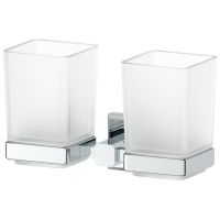 Стакан для зубных щеток Artwelle Hagel 9928A двойной Хром — фото 1, Мыльницы