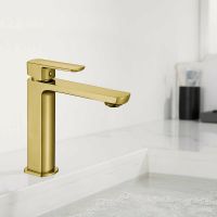 Смеситель для раковины Vincea Next VBF-1N1BG Брашированное золото — фото 2, Смесители