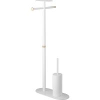 Напольная стойка Boheme Venturo 10953-W-G Белая Золото — фото 1, Стойки - набор держателей