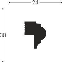 Молдинг Bello Deco XPS М 21 00-00104970 2000x30x24 мм — фото 4, Молдинги