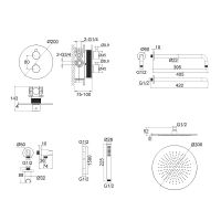 Товар: Душевая система Whitecross Y gunmetal YSET08GM с термостатом Оружейная сталь - фото 12 Душевая система Whitecross Y gunmetal YSET08GM с термостатом Оружейная сталь — фото 12, Душевое оборудование. Душевая программа