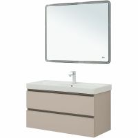 Товар: Тумба под раковину Aquanet Вега 100 329581 подвесная Бежевая - фото 12 Тумба под раковину Aquanet Вега 100 329581 подвесная Бежевая — фото 12, Мебель для ванной