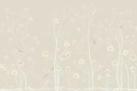 Фреска Ortograf Chinoiserie 33923 Фактура флок FLK Флизелин (4,5*3) Бежевый, Деревья/Цветы/Птицы арт-33923 (флок FLK) — фото 2, Фрески