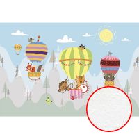 Фреска детская Ortograf Для самых маленьких 32958 Фактура бархат FX Флизелин (4*2,7) Разноцветный, Животные/Воздушные шары арт-32958 (бархат FX) — фото 1, Фрески