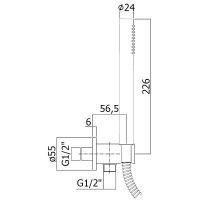 Товар: Душевой гарнитур Paffoni Master ZDUP094NO Черный матовый - фото 4 Душевой гарнитур Paffoni Master ZDUP094NO Черный матовый — фото 4, Душевые гарнитуры