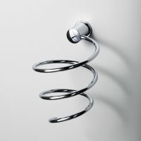 Держатель фена WasserKRAFT K-1080 Хром — фото 2, Аксессуары для ванной