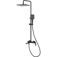 Душевая система Splenka S02.24.06 Черная матовая — фото 1, Душевые стойки