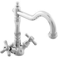 Смеситель для раковины Rav Slezak Morava retro MK120.5/8 Хром — фото 1, Смесители для раковины