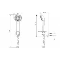 Товар: Душевой гарнитур Bravat Eco D288BM-RUS Черный матовый - фото 2 Душевой гарнитур Bravat Eco D288BM-RUS Черный матовый — фото 2, Душевые гарнитуры