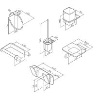 Набор аксессуаров для ванной AM.PM Inspire V2.0 AK50D0906W Хром — фото 45, Наборы аксессуаров для ванной комнаты