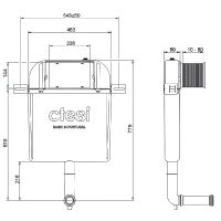 Товар: Смывной бачок Ctesi Simple BK0200200 для унитаза без клавиши смыва - фото 2 Смывной бачок Ctesi Simple BK0200200 для унитаза без клавиши смыва — фото 2, Инсталляции