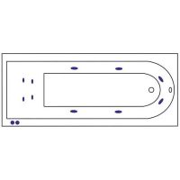 Акриловая ванна Excellent Aurum 150x70 WAEX.AUR15.HYDRO+.CR с гидромассажем — фото 3, Ванны